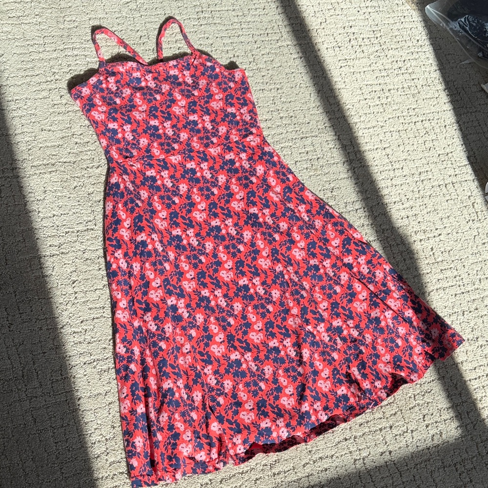 Pact Women's Sweet Floral Cayenne Fit & Flare Midi Dress HM